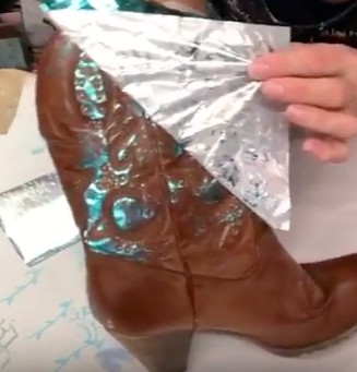 Seafoam Foiling showing transfer