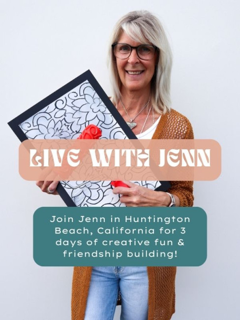 Live with Jenn - in person crafting event in Huntingto Beach, CA